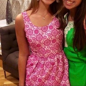 Pink patterned dress. Size small. From Francescas